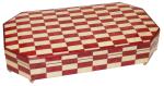 Nr.113M02 Intarsien Rot/Weiss